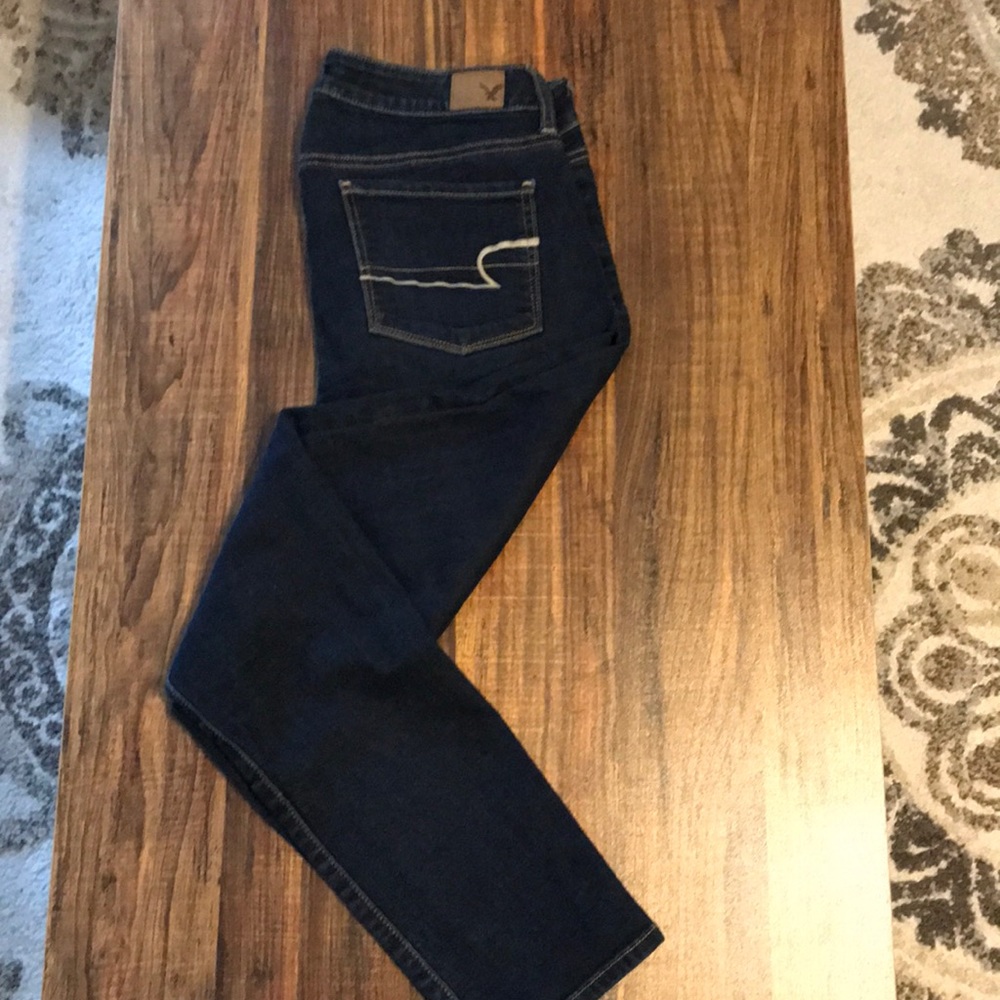 American Eagle Dark Wash Skinny Jeans Size 10